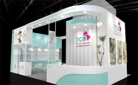 การออกแบบบูธของ Too charming ในงานแสดงเทคโนโลยีชีวภาพปี 2025